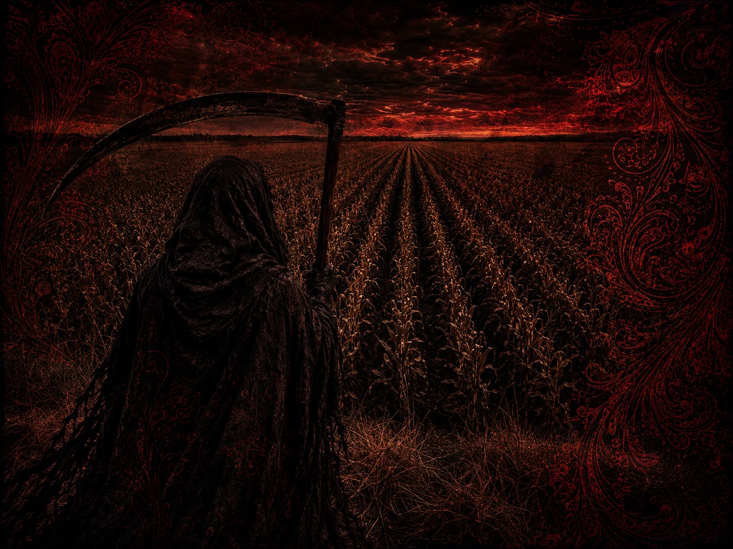 GXG Going Out With Death cornfield artwork